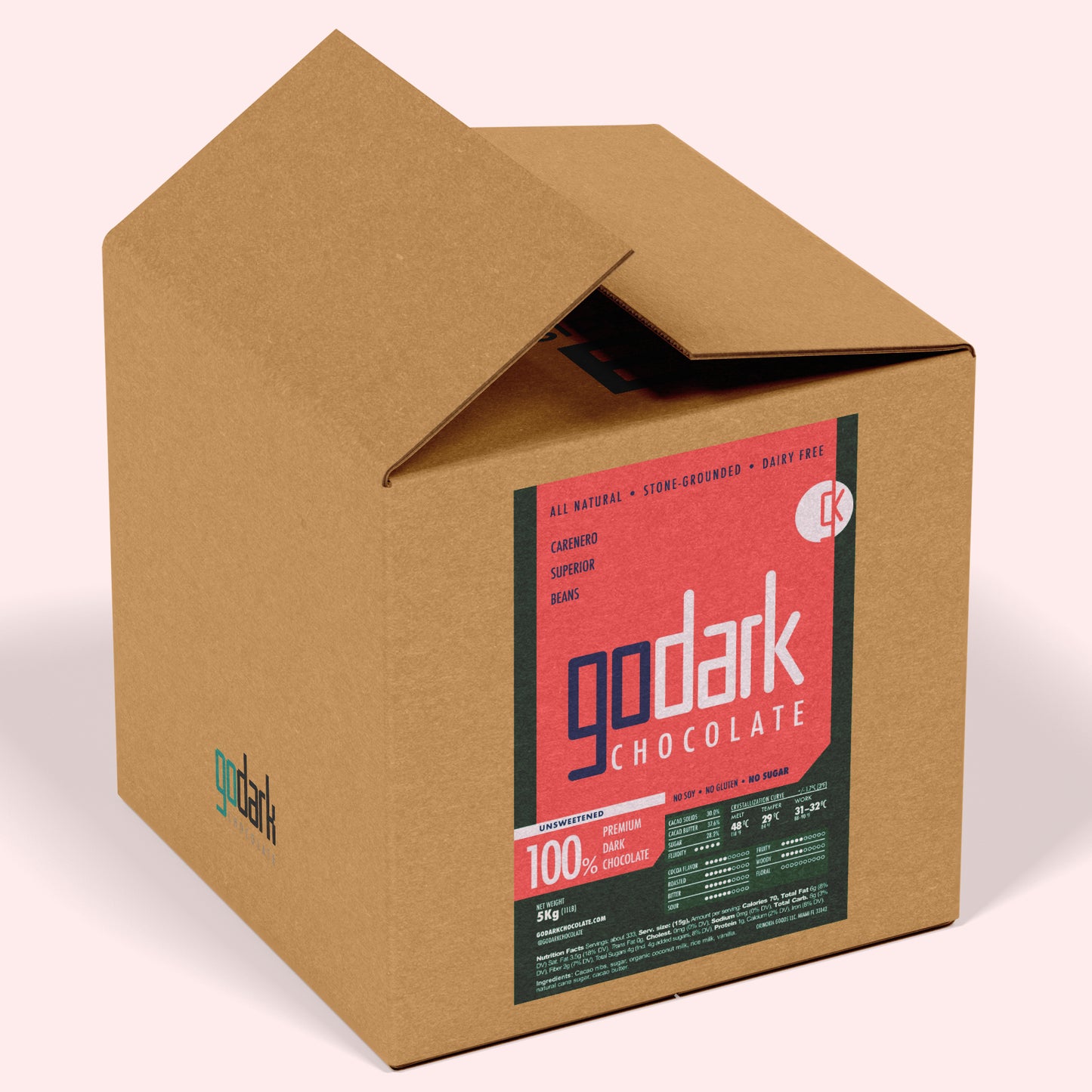 100% Dark chocolate- Unsweetened