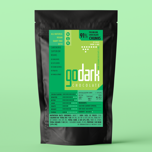 91% Dark Chocolate Chunks - Keto